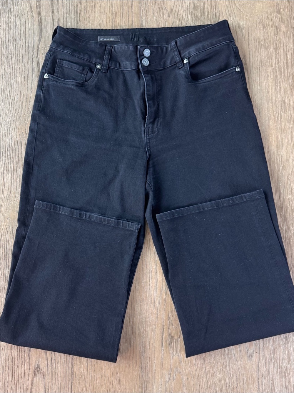 Kut from the Kloth Black Wide Leg Jeans